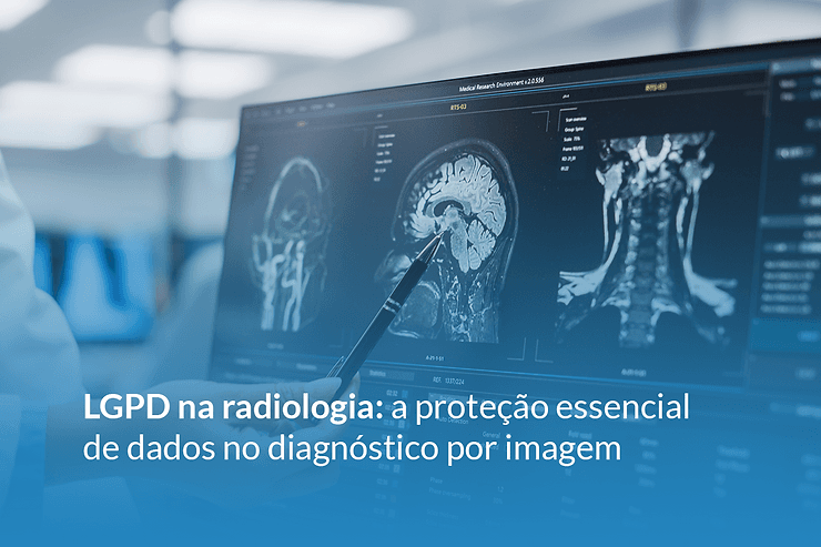 Proteção de dados sensíveis em radiologia e diagnóstico por imagem.